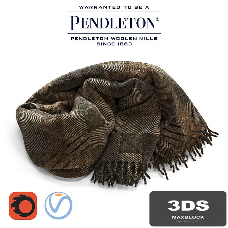 PENDLETON woolen blanket _ for Corona Renderer and Vray