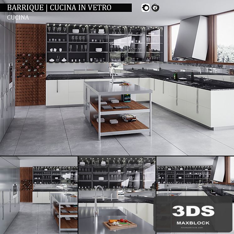 Kitchen Barrique Cucina in vetro