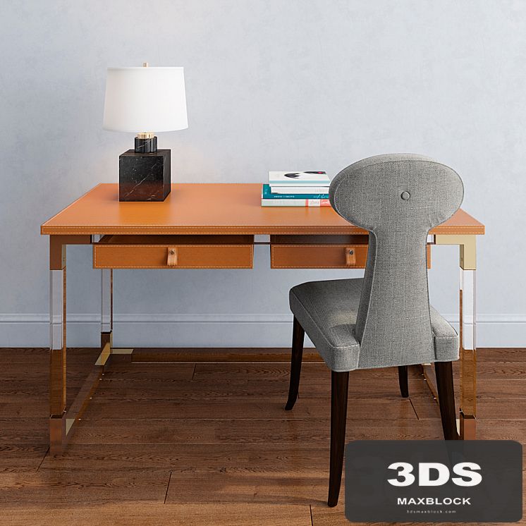 jonathan adler, jacques desk, vera dining chair
