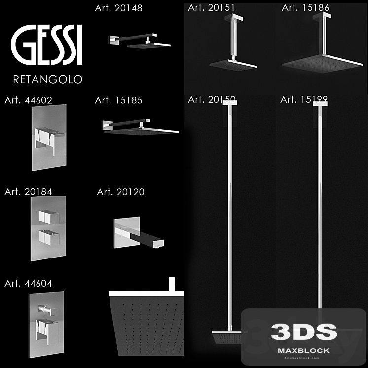 Mixers Gessi Retangolo 3