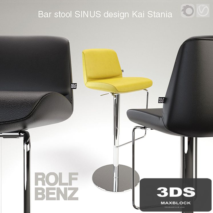 Barstool Rolf Benz sinus