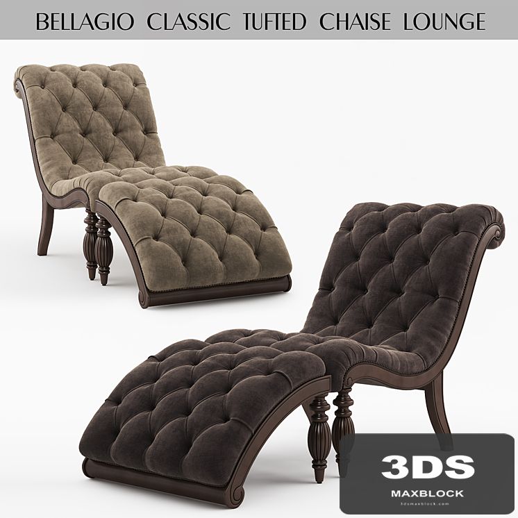 Bellagio Classic Tufted Chaise Lounge