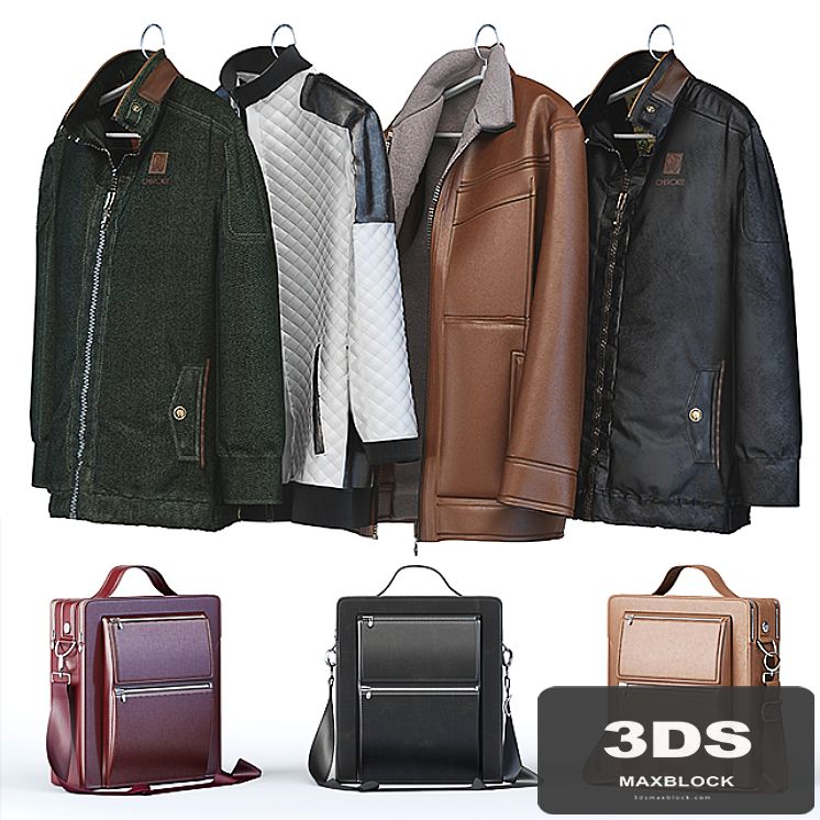 Windbreaker, casual jacket, men's winter jacket + Bag