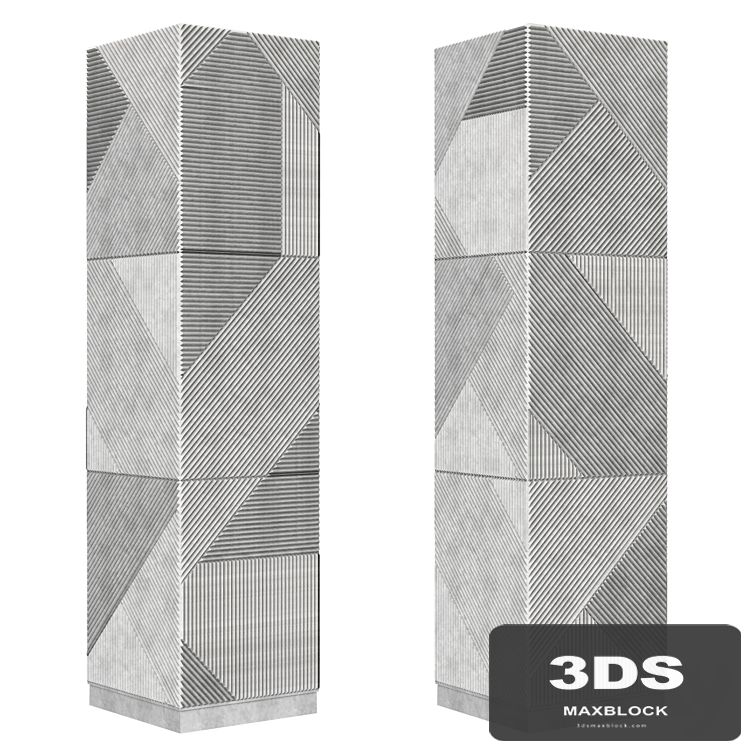 Column panels with STRIPES Emmemobili