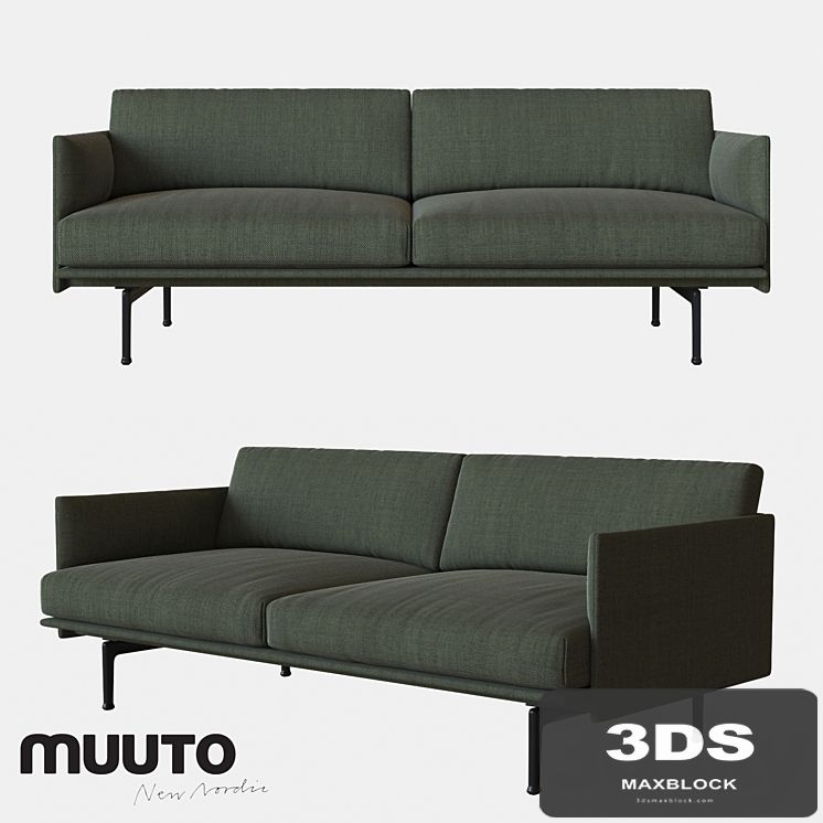 Muuto OUTLINE sofa 2 seater