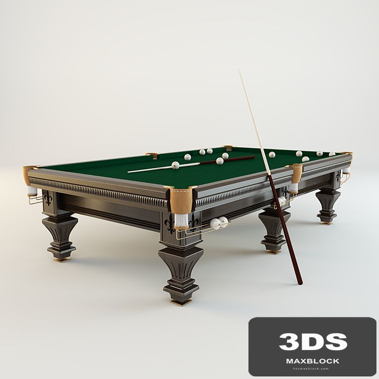 Pool table for Russian billiards «Hardy» (mahogany)