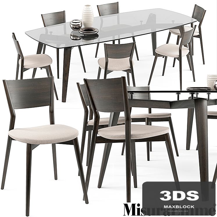 Bertha chair Gramercy table set