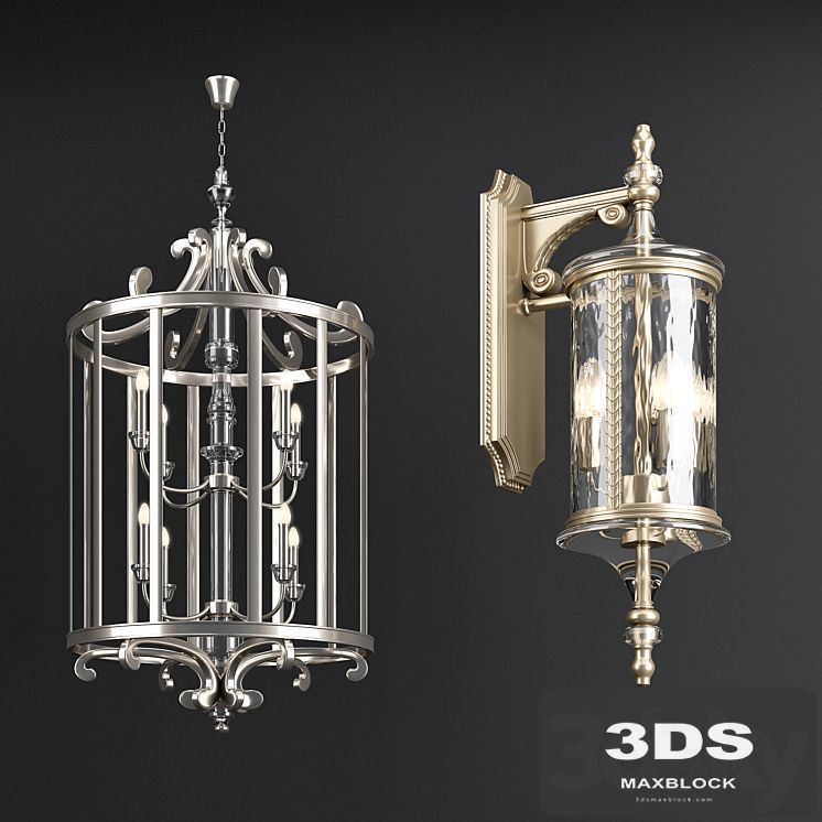 Chandelier and Wall Lamp