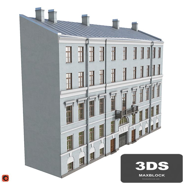 Front of the house on the Fontanka