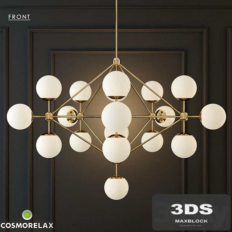 Chandelier modo chandelier white glass designed by jason miller 18