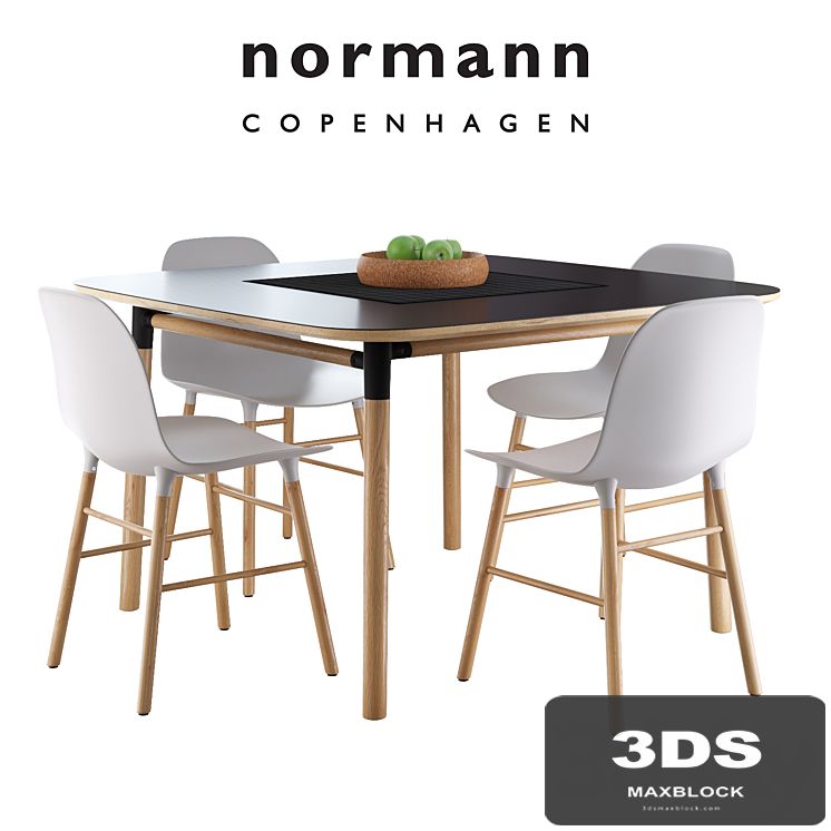 Normann Copenhagen Form Table and Chair