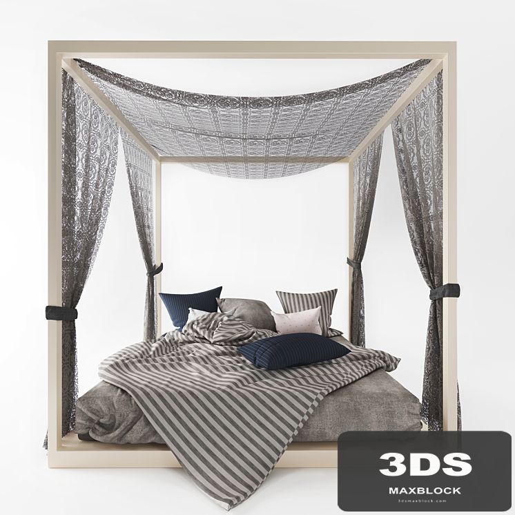 four-poster bed