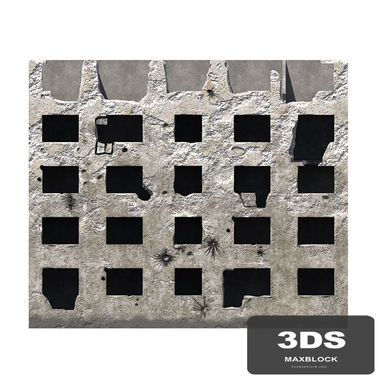 Ruined facade