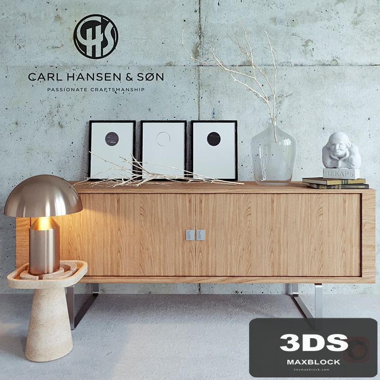 Carl Hansen Credenza decor set