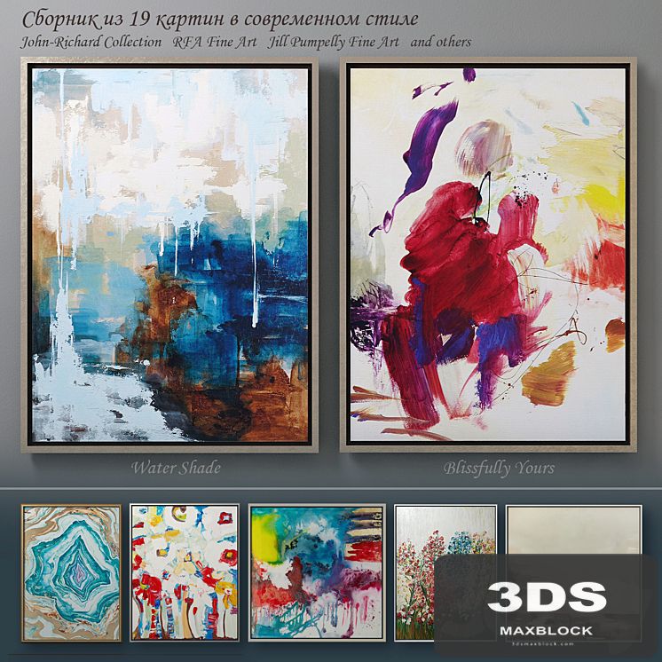 The collection of contemporary paintings (set-4)