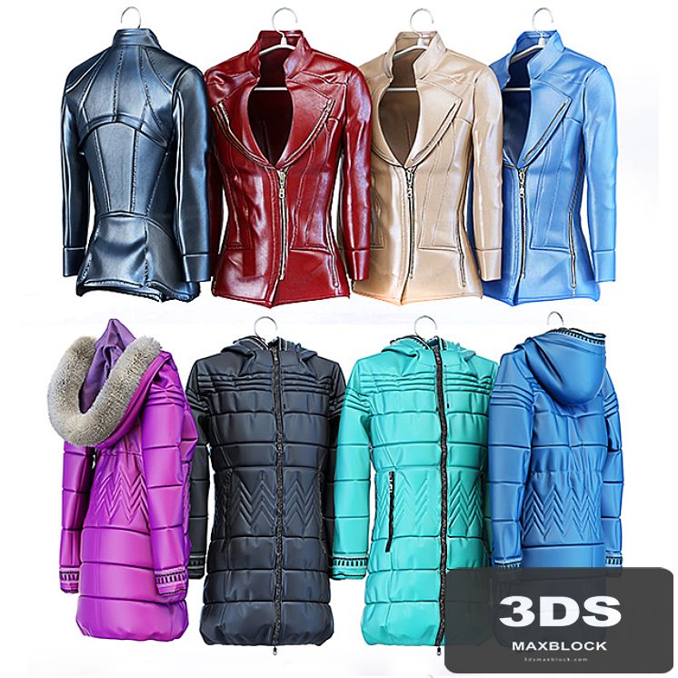Women's leather jacket, coat and jacket