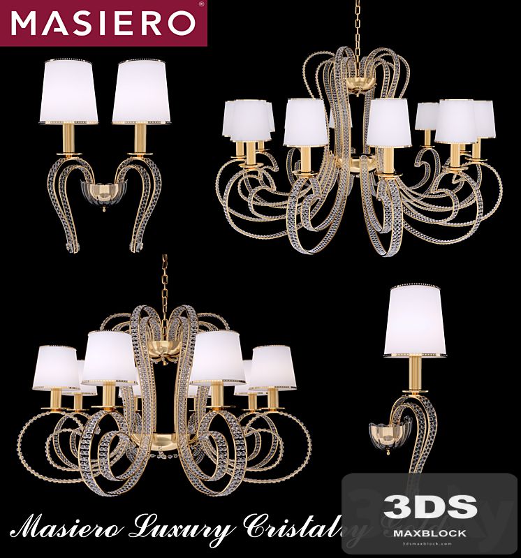 Masiero Luxury Cristalry Gold