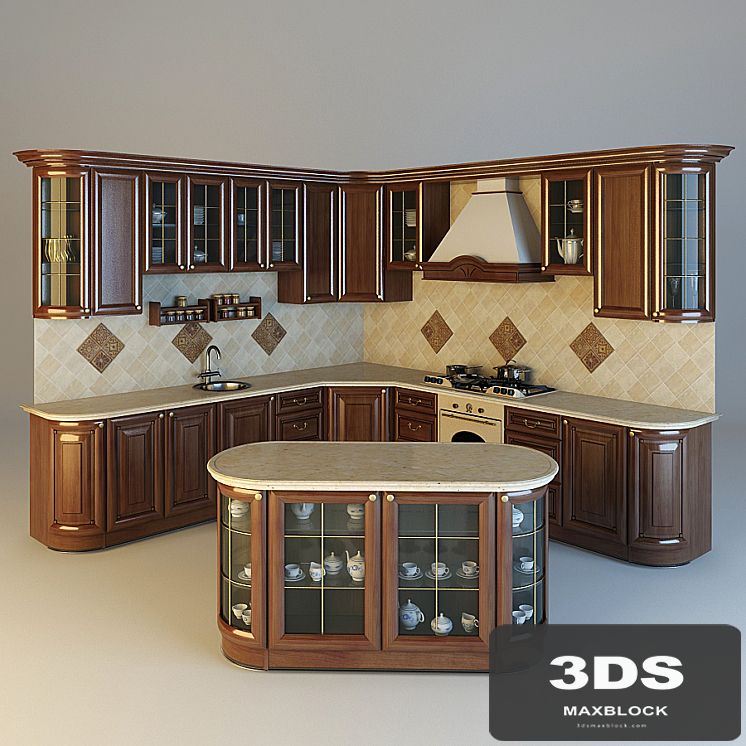 kitchen with island
