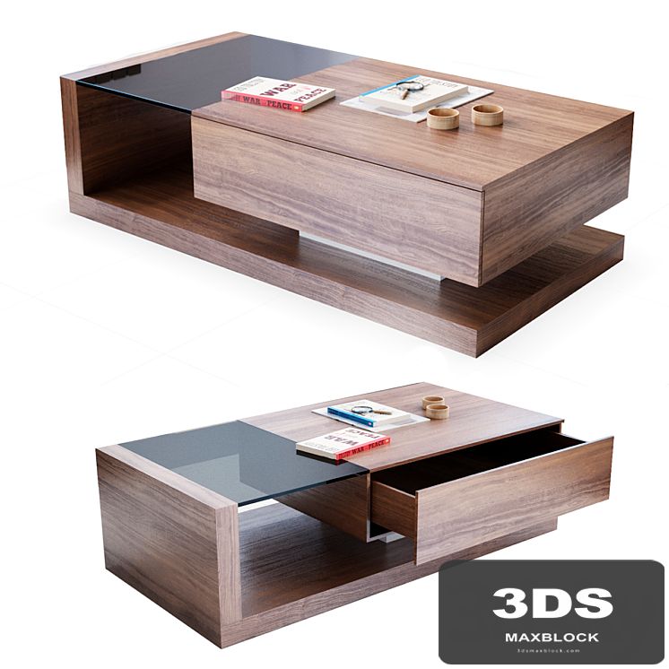Jual Cube Walnut Coffee Table