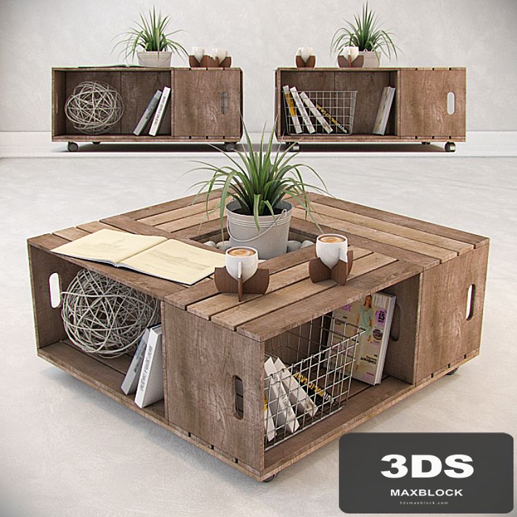 COFFEE TABLE WITH DECOR