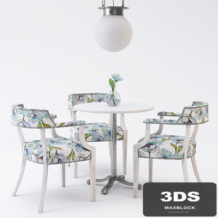 Restaurant furniture set 01