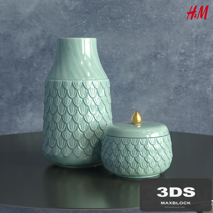 H&M Home Tall stoneware vase