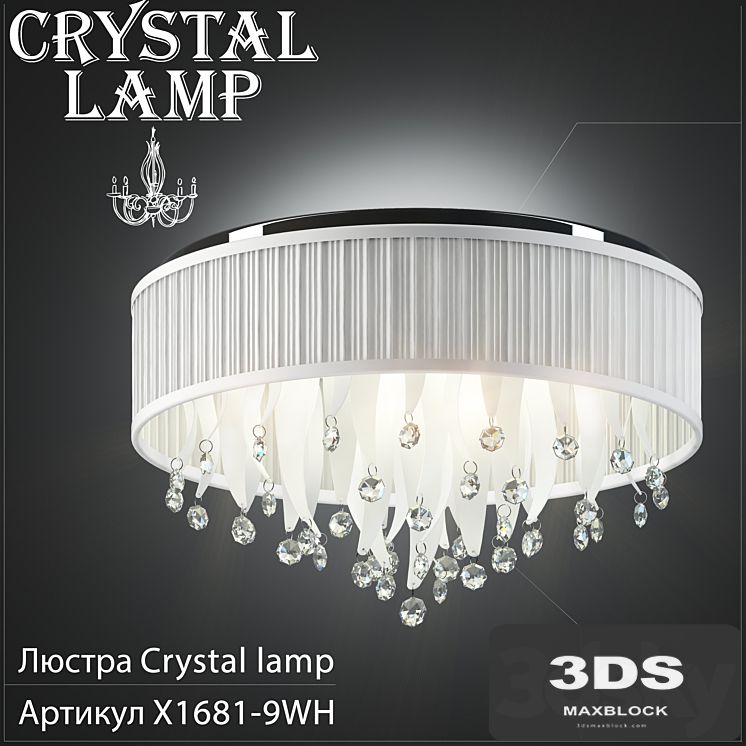 Chandelier Crystal Lamp X1681-9WH