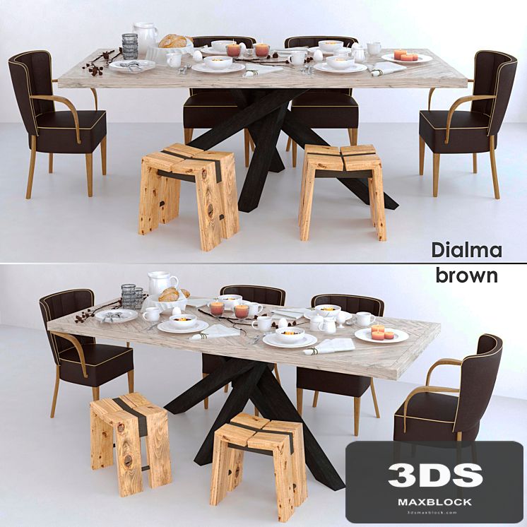 Dialma brown set