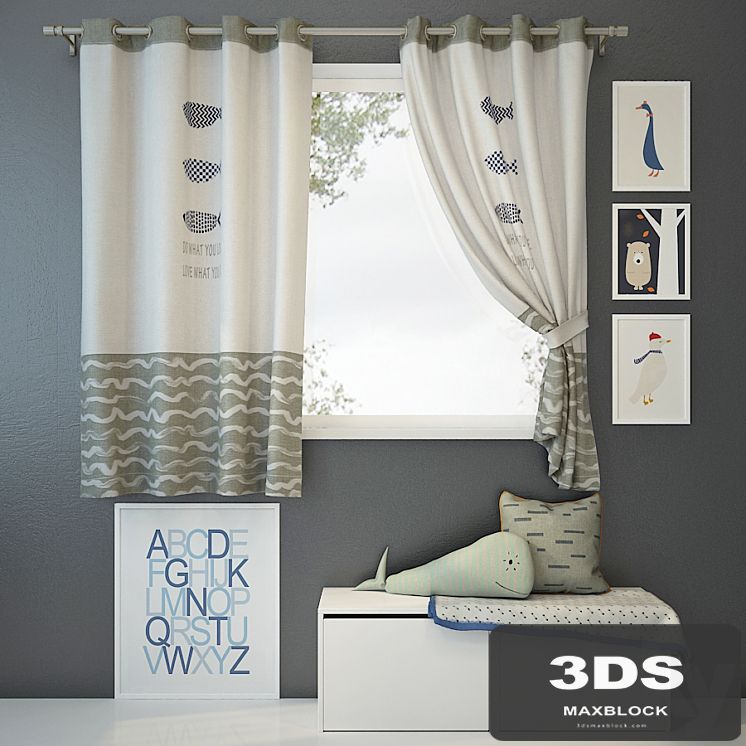 Curtain and decor 1