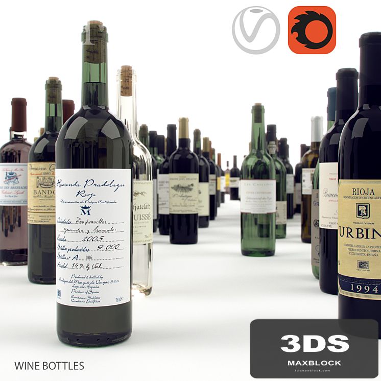 wine bottles