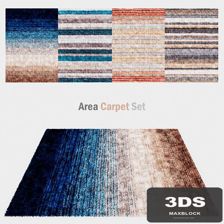 Carpets with long pile | Area carpet set