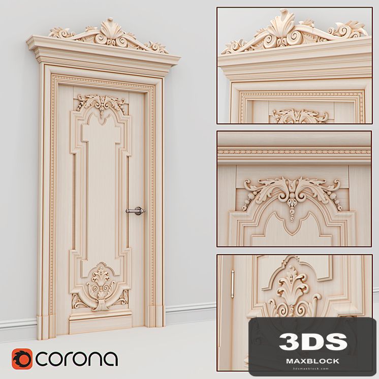 Carved door