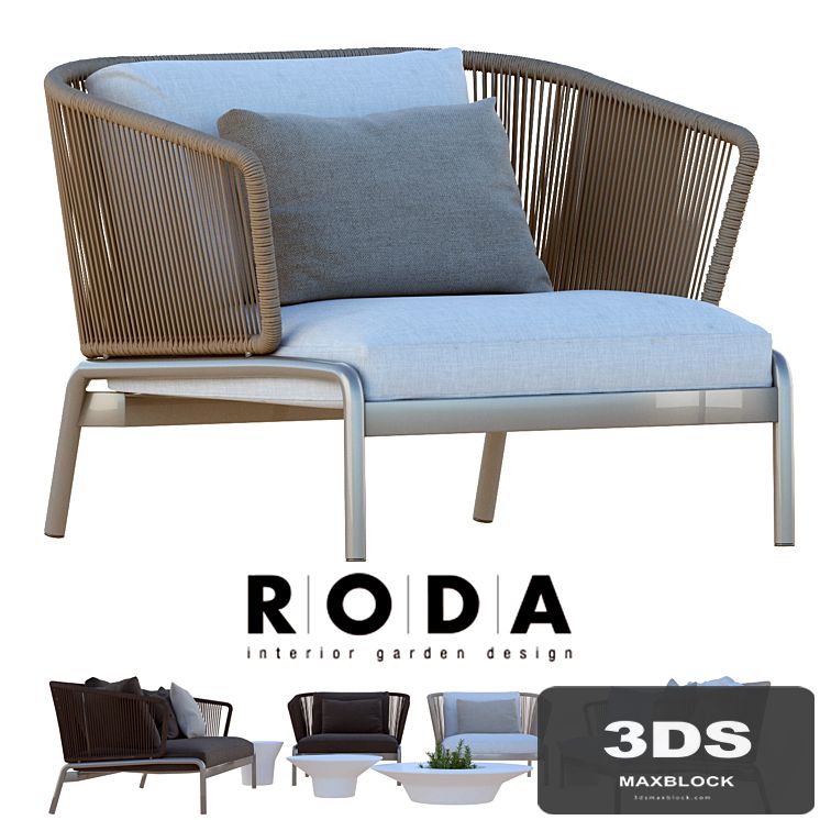 Outdoor furniture RODA SPOOL sofa