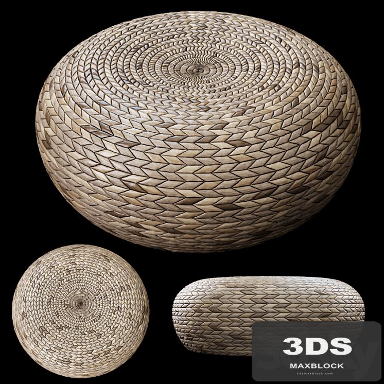 Wicker ottoman