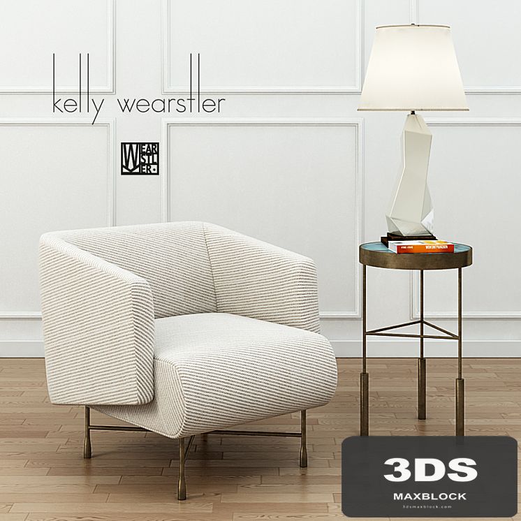KELLY WEARSTLER BIJOUX LOUNGE CHAIR