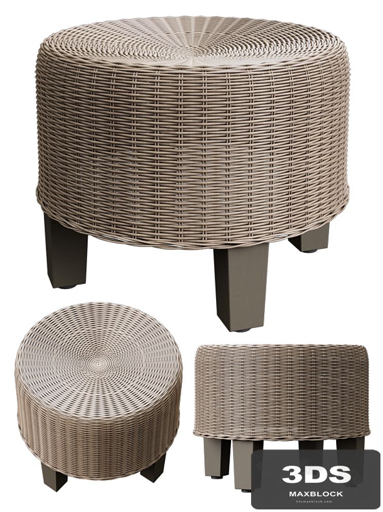 Wicker ottoman Ikea Sky